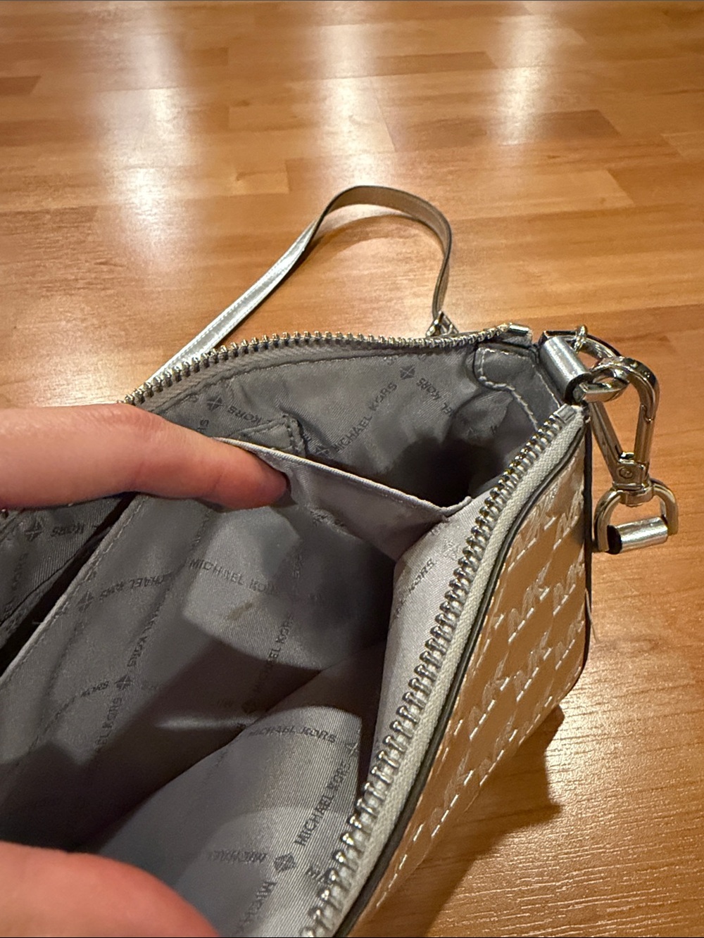 Michael Kors Silver Crossbody - Picture 7 of 7